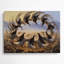 Oiseau gris, art mural gris-660634484
