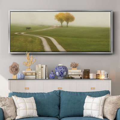 Distant Walk- Framed Canvas