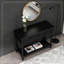 Console Table with Two Drawers and Bottom Shelf-1333857776