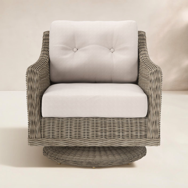Chaise berçante pivotante avec coussins Kells