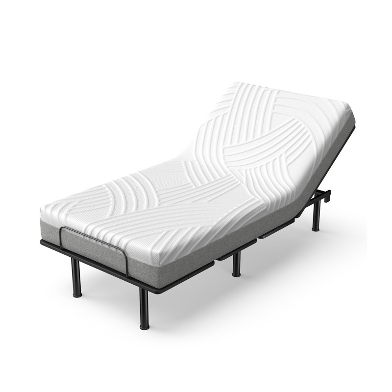 Pyle 8 Inch Twin Xl Bed Jacquard Mattress Gel Memory Foam Convoluted Foam For Adjustable Bed
