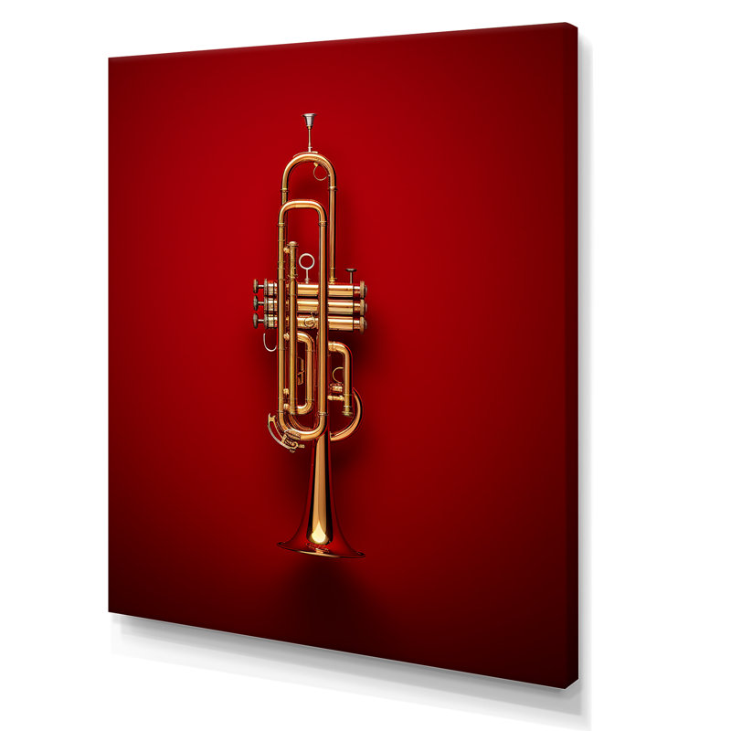 Regal Red Trumpet Triumph III sur impression sur toile, Toile tendue, H 20 po x l 12 po