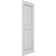 Lifetime Vinyl Standard Two Equal Raised Panel Shutters with Shutter-Locks & Matching Screws