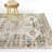 Louise Beige/Blue/Brown Southwestern Traditional Area Rug-1246851324