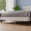 Bellay Upholstered Bed Frame with Channel Tufted Headboard-1295211586-1295211587