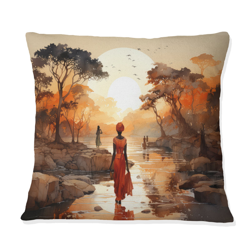 Coussin décoratif, H 16 po x l 16 po, Carré