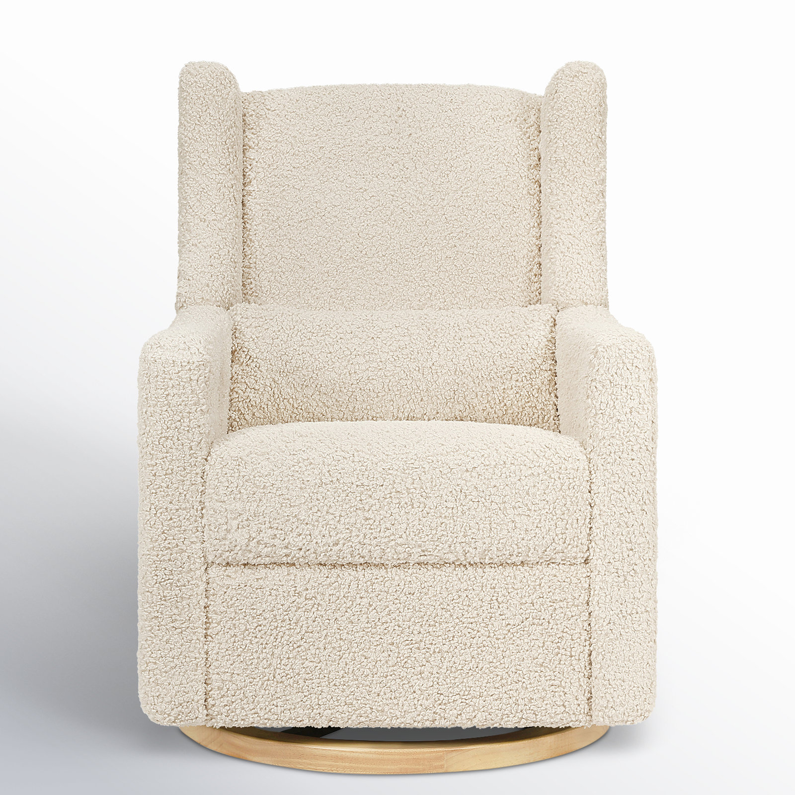 Kiwi Electronic Recliner and Swivel Glider with USB port, Almond Teddy Loop