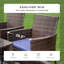 Outdoor Patio Dining Armchair with Cushion