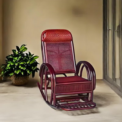 Modern simple rattan woven casual rocking chair