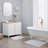 Laura Ashley Crochet Machine Washable Cotton 2 Pieces Bath Rugs-22342835