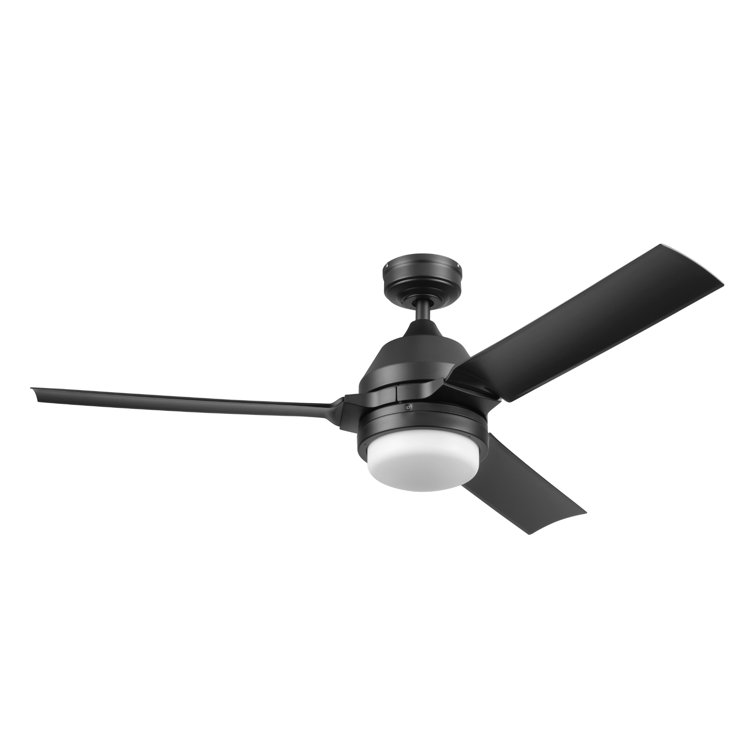 54" Port Isle 3 Blade Indoor Outdoor Ceiling Fan with Remote and Light Kit Included