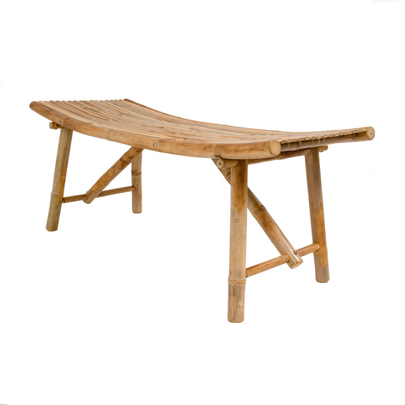 Handcraft Bamboo Long Bench, 43"