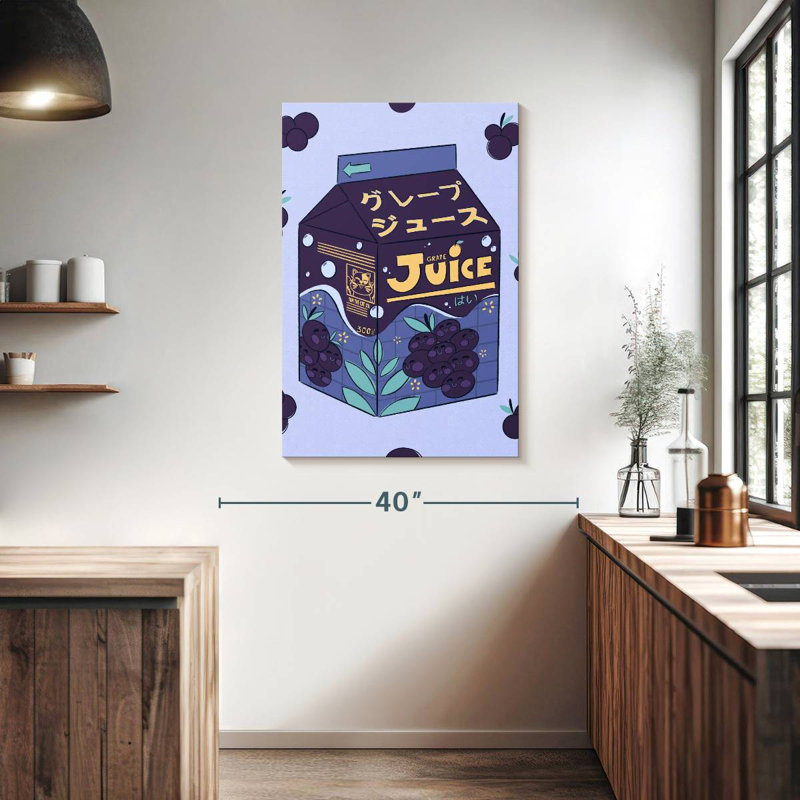 Yarlin Grape Juice Box, 39" H x 26" W
