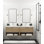 Modo 72" W Wall Mounted Double Bathroom Vanity