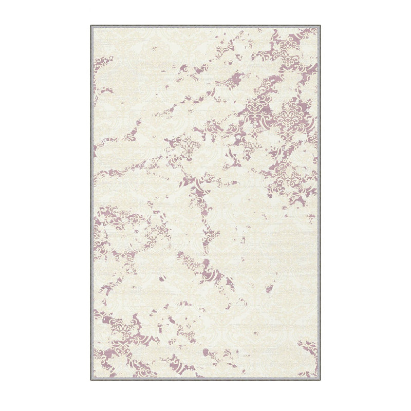 Soft Hall Carpet (2.6 x 4.9 ft), 1% Polyester, .3 in Pile Height | Antibacterial, Non-Slip Underside, 65 g/m² | Machine Washable, 3D Digital Print | Perfect for Living Room, Entryway & Bedroom Décor