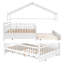 Lit d'enfant en bois avec lit gigogne escamotable et tablettes intégrées Magical-2099642537