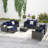6 Piece Patio Furniture Set,Outdoor Wicker Rattan Sofa Conversation Set All Weather Patio Sectional Sofa Set With Glass Table, Cushions And Pillows For Garden, Backyard-973067430