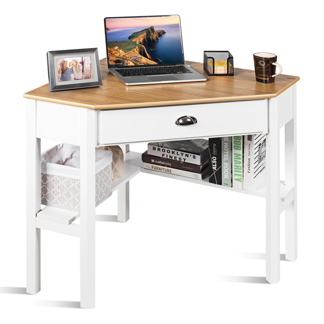 Johaun Corner Solid Wood Base Writing Desk Winston Porter Color