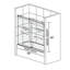 Porte de baignoire coulissante double sans cadre de 56 à 60 po x H 66 po avec verre trempé transparent de 5/16 po (8 mm)-119190846