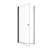 32"W X 72"H Frameless Circular Pivot Shower Door In Matte Black With 1/4" (6Mm) Thick SGCC Tempered Glass-123210253