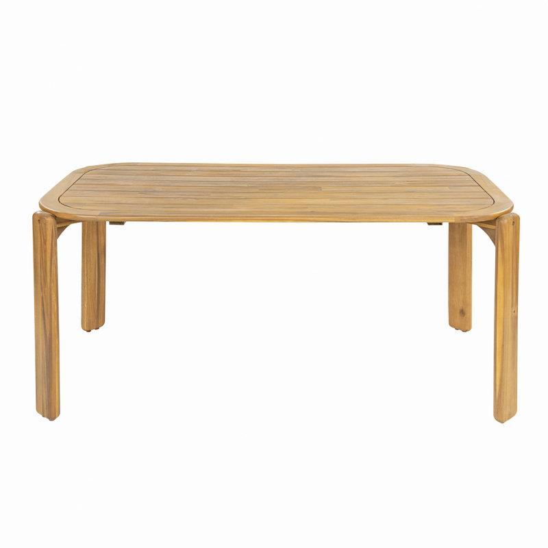 Table de salle à manger d'extérieur en bois d'acacia Kaja