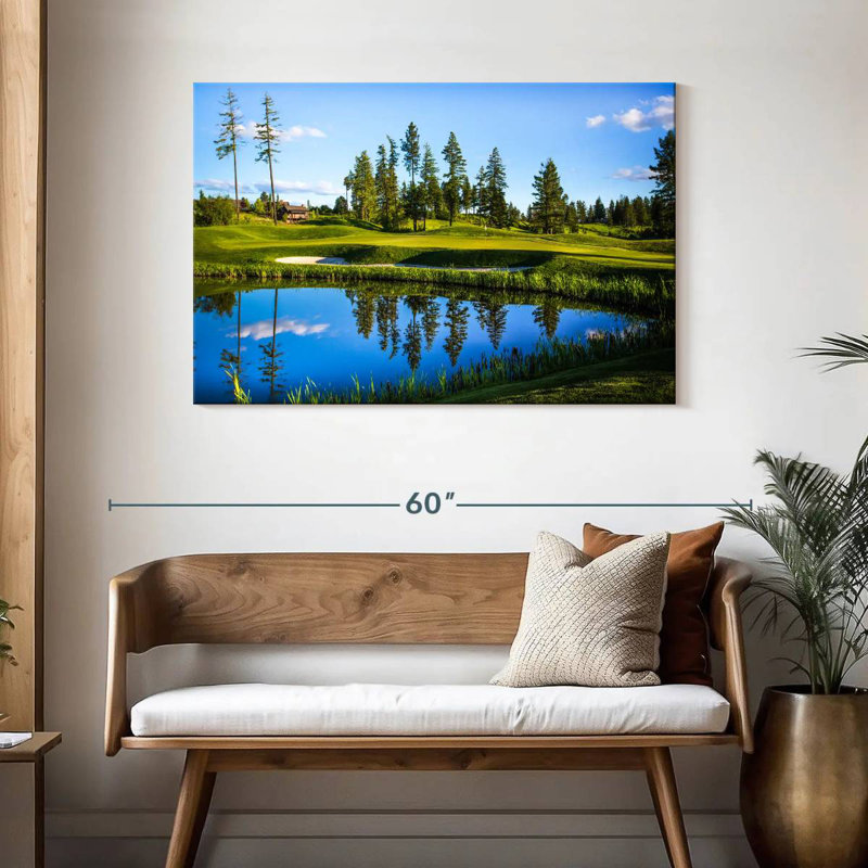 Splendide terrain de golf, H 30 po x l 45 po