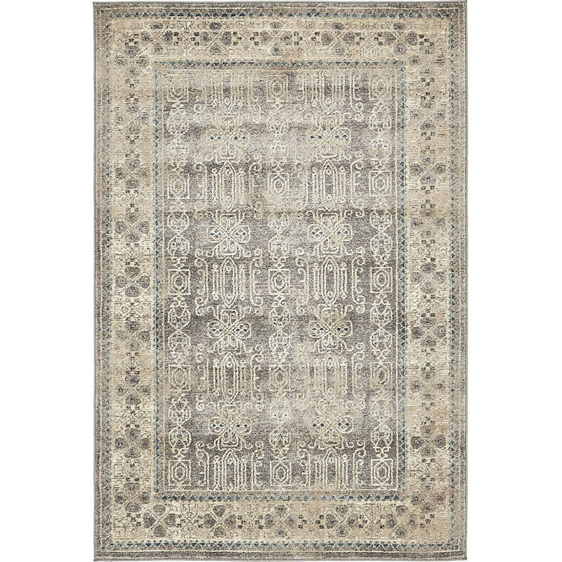 Linz Ikat Indoor Rug, Rectangle 5' x 8'