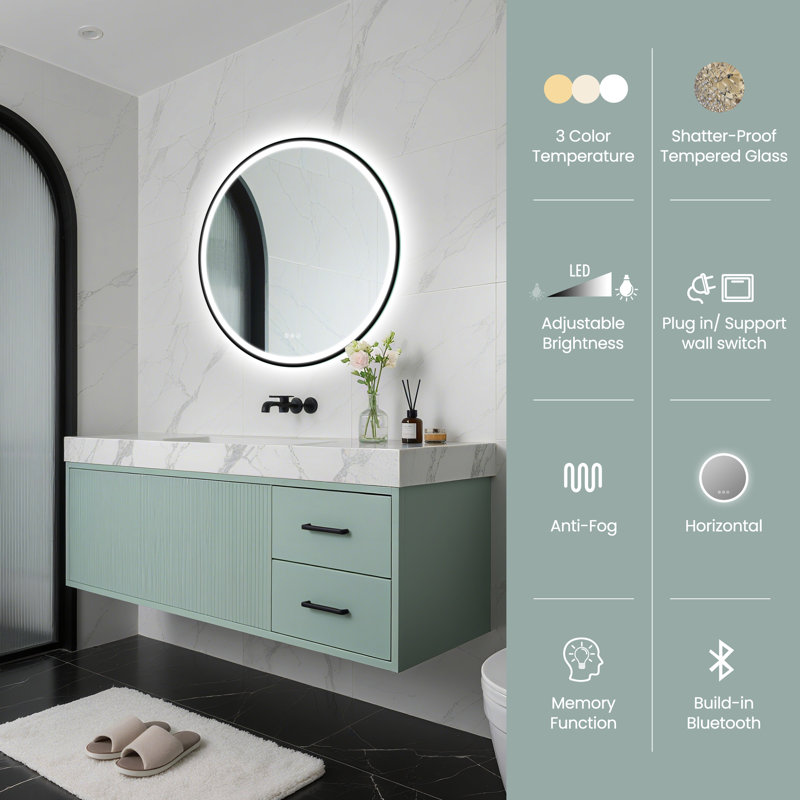Jayelin Round Mirror, 32" x 32"