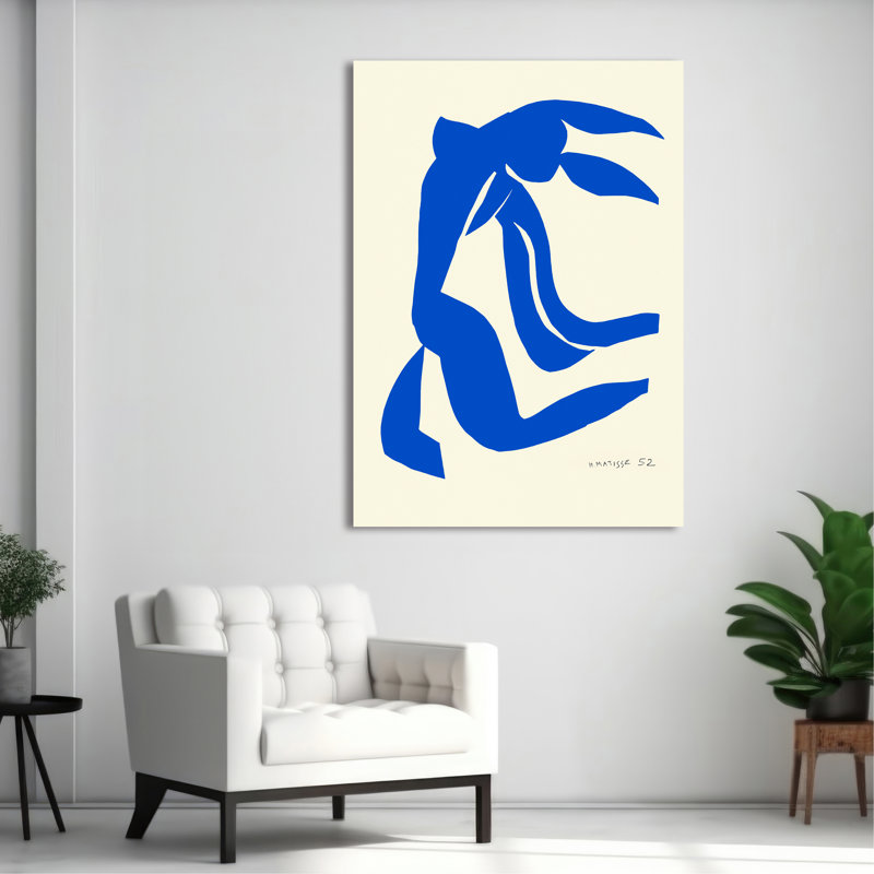 3HM7478 Blue Nude VII by Henri Matisse - Wrapped Canvas Print, 100cm H x 70cm W