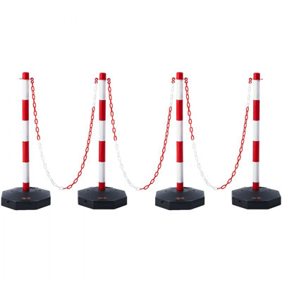 Cônes de poteau réglables délimités, paquet de 4, barrière de sécurité