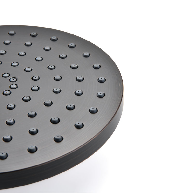 Handheld Shower System Head Pentagon - Simulates Natural Rainfall Sending Outward, Self-cleaning Jetting, Wall Mounted Form, Oil-rubbed Bronze Dazzling, Stainless Steel Produced And Meaning Pressing,