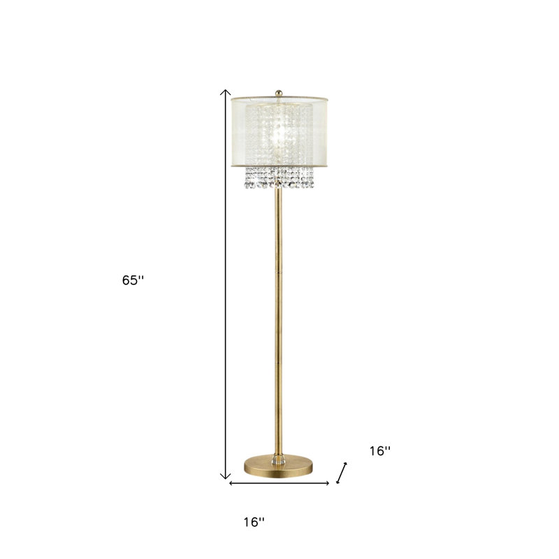 Lampe sur pied 65 po Deric