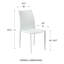 Chaise empilable en métal et similicuir H 18,5 po Sokol-377220629