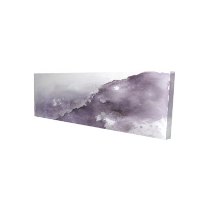 Nébuleuse - art abstrait sur toile mauve pour la décoration intérieure