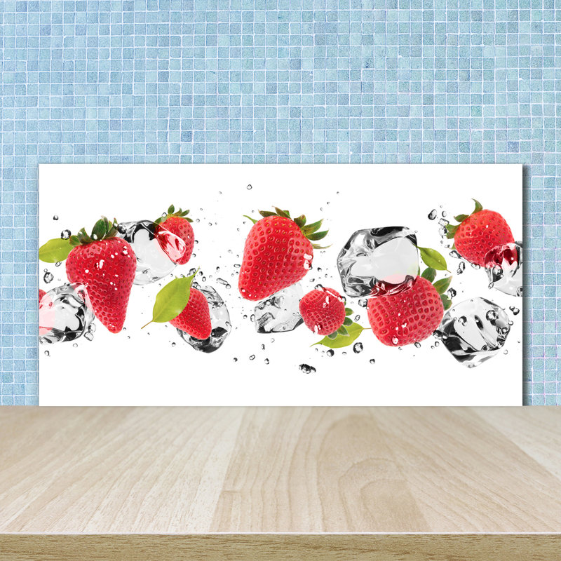 Louisius 50cm W x 100cm L Glass Peel and Stick Panel