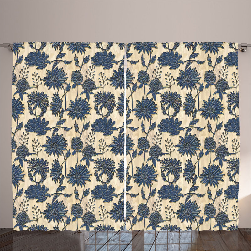 Semi Sheer Curtain Pair