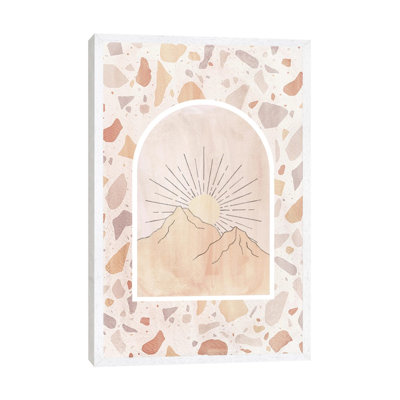 Terrazzo Boho Sunrise by Whales Way - Painting on Canvas