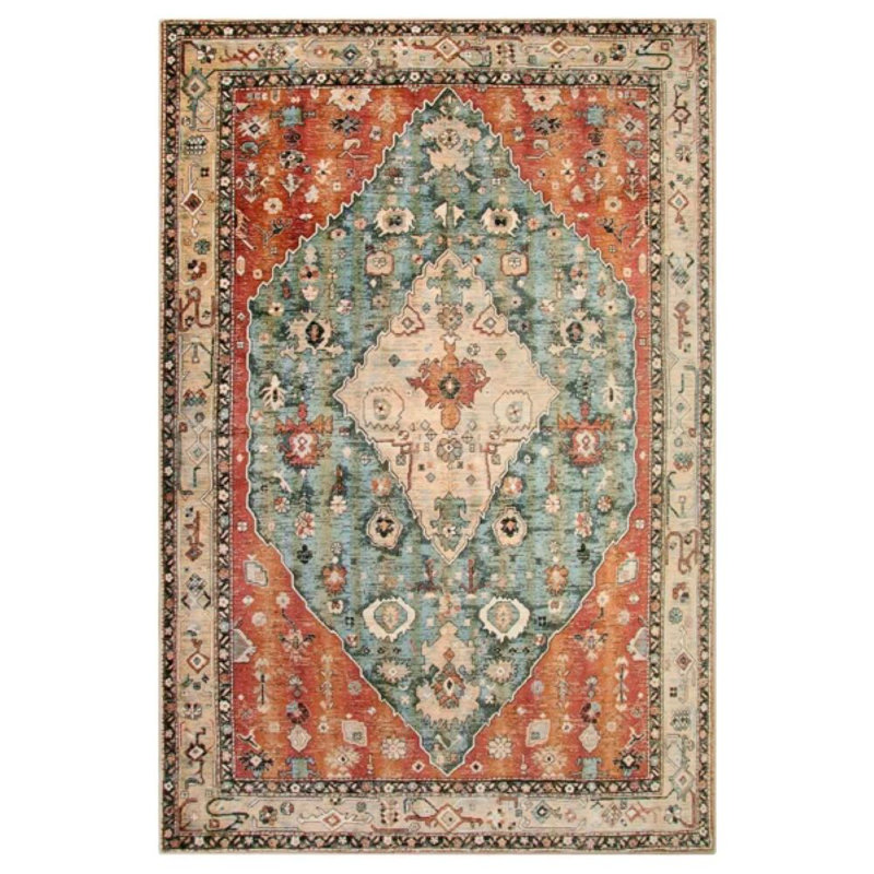 Tapis de salle de bain Watte Boho Tribal, Rectangle 4pi x 6 pi