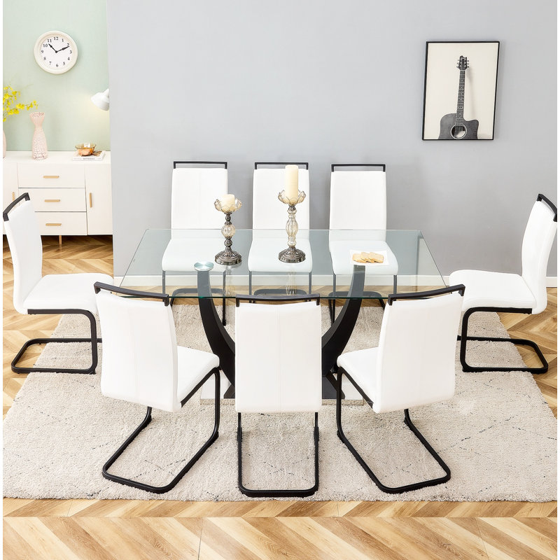 Ensemble de salle à manger Brajon, Blanc