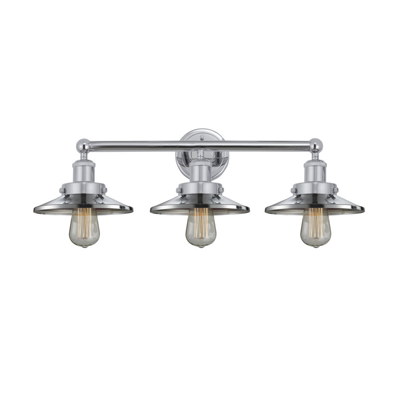 Éclairage pour meuble-lavabo à intensité variable 3 lumières Ceda, Chrome poli