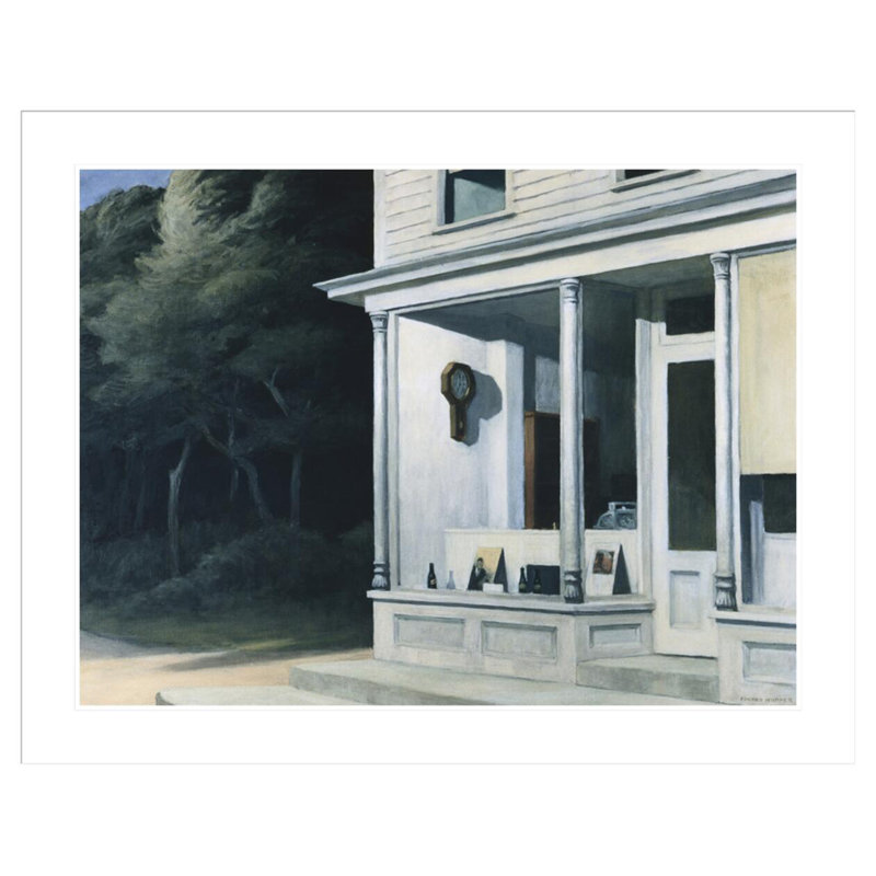 Sept heures du matin par Edward Hopper, impression giclée sur cadre, 32.91" H x 41.5" W