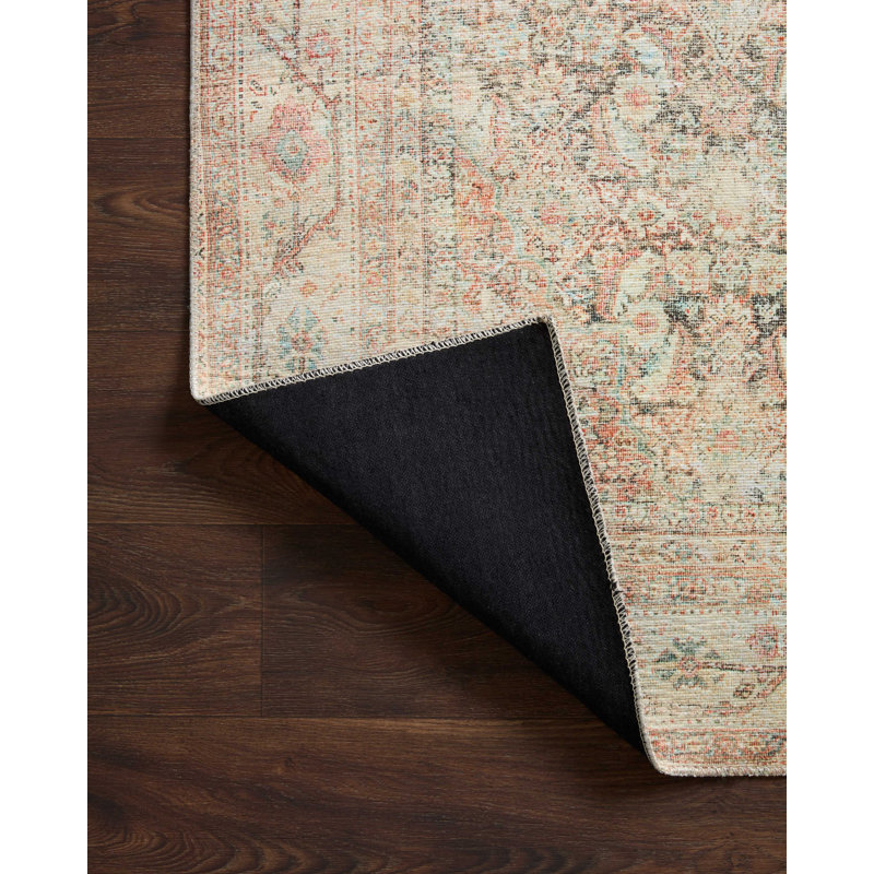 Adrian Ivory 30x144 Antique-Inspired Stain-Resistant Runner Rug