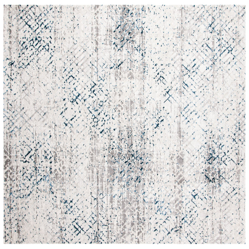 Clayton Performance Abstract Rug, Square 6'7"