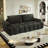 90.2" Teddy Upholstered Sleeper Sofa Bed King-Size Pull-Out Sofa Convertible Couch Bed With Underseat Storage-1182121094