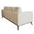 Kernis Modern 3-Seater Sofa Upholstered Living Room Couch with Birch Wood Legs, Premium Leather or Mesh Foam Cushions for Home and Living Room-824574549