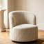 Fauteuil d'appoint moderne en chenille