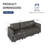 Tomario 85" Upholstered 3 - Seater Modular Sofa With Storage Ottoman-73474443