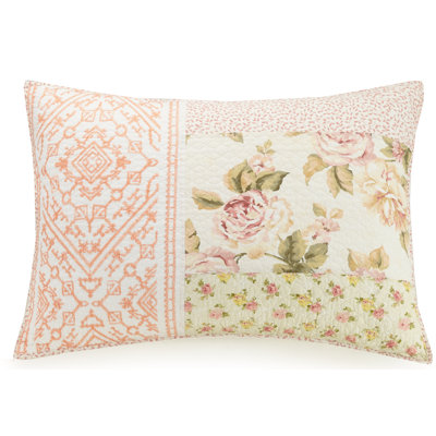 Sweet Blooms 100% Cotton Quilted Sham