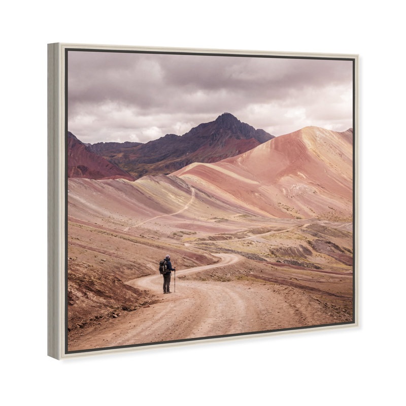 On My Way Print by Oliver Gal, 21" H x 21" W, Silver Floater Frame