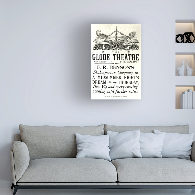 «English School A Midsummer Night’S Dream», affiche sur toile de 1890, H 19 po x l 12 po